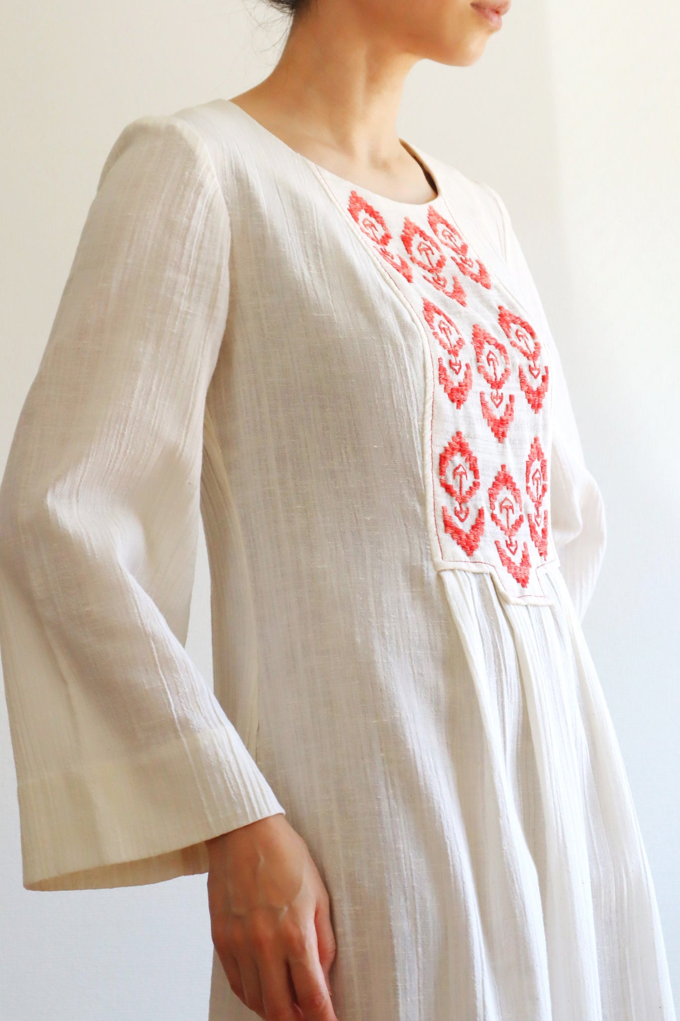 70s Cotton Gauze Dress