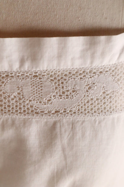 1910s Handmade French Cotton Corset Cover