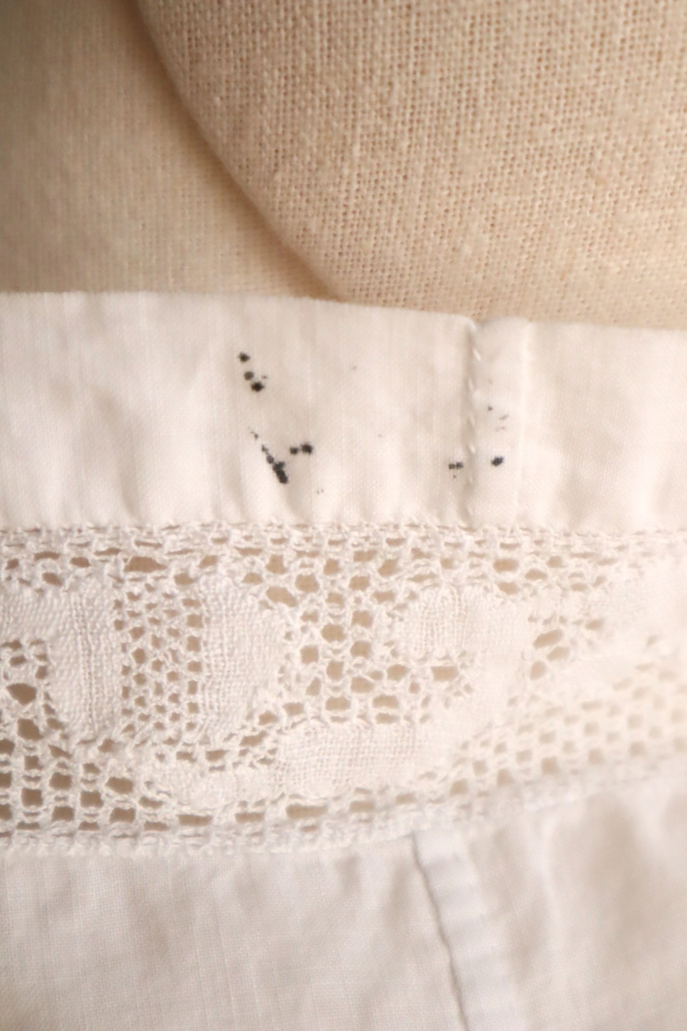 1910s Handmade French Cotton Corset Cover