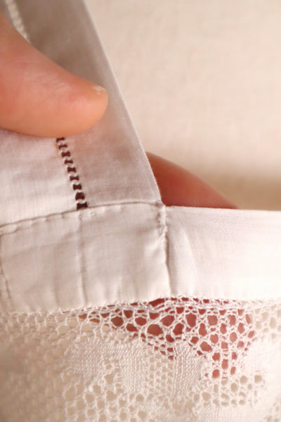 1910s Handmade French Cotton Corset Cover