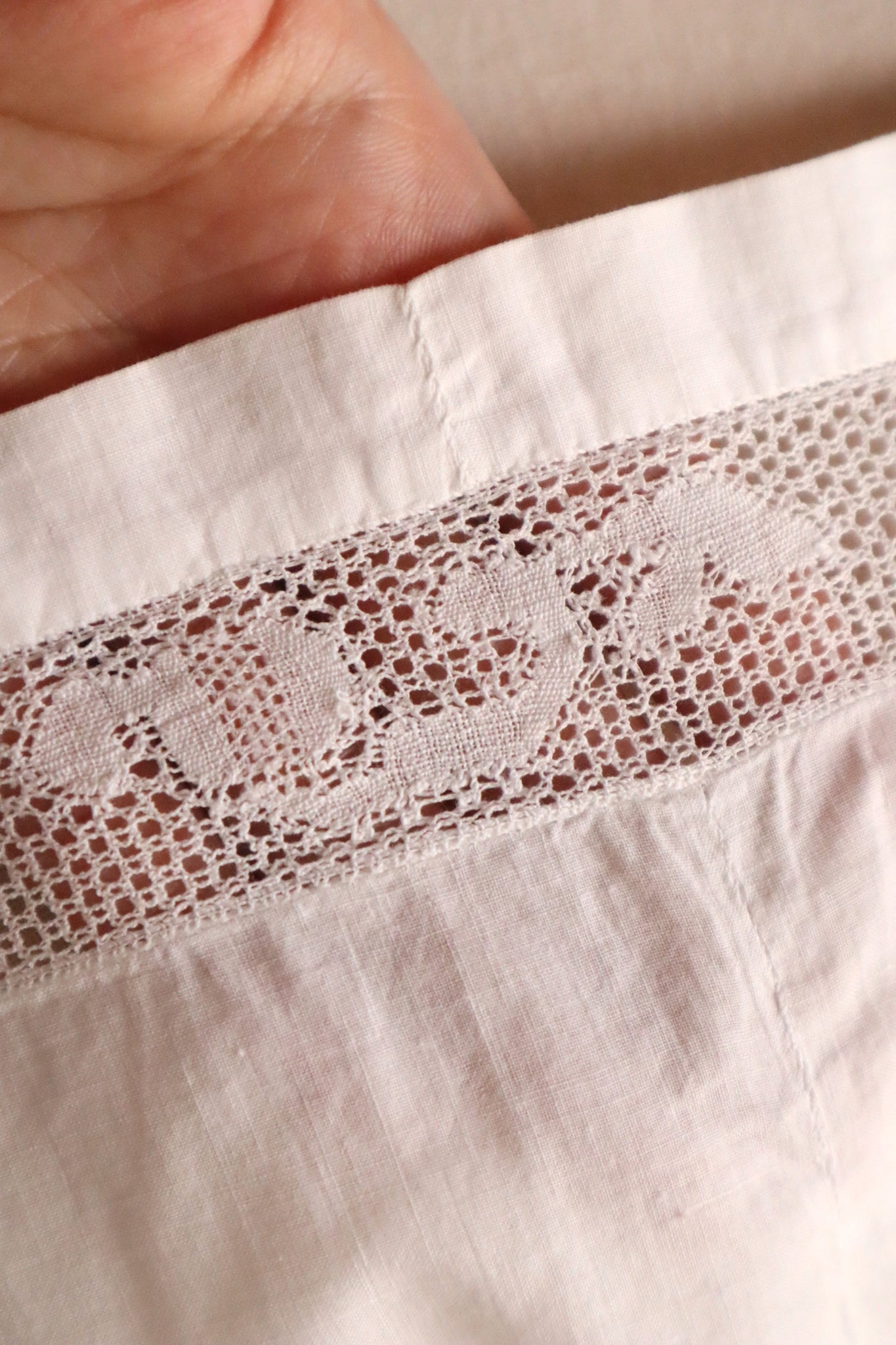 1910s Handmade French Cotton Corset Cover