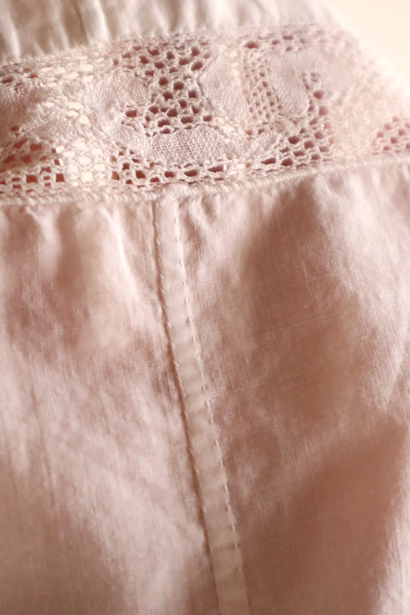 1910s Handmade French Cotton Corset Cover