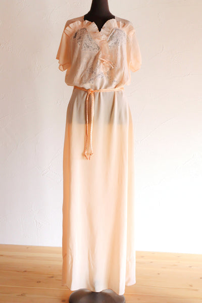 1920s–1930s Swiss Silk Lingerie Dress