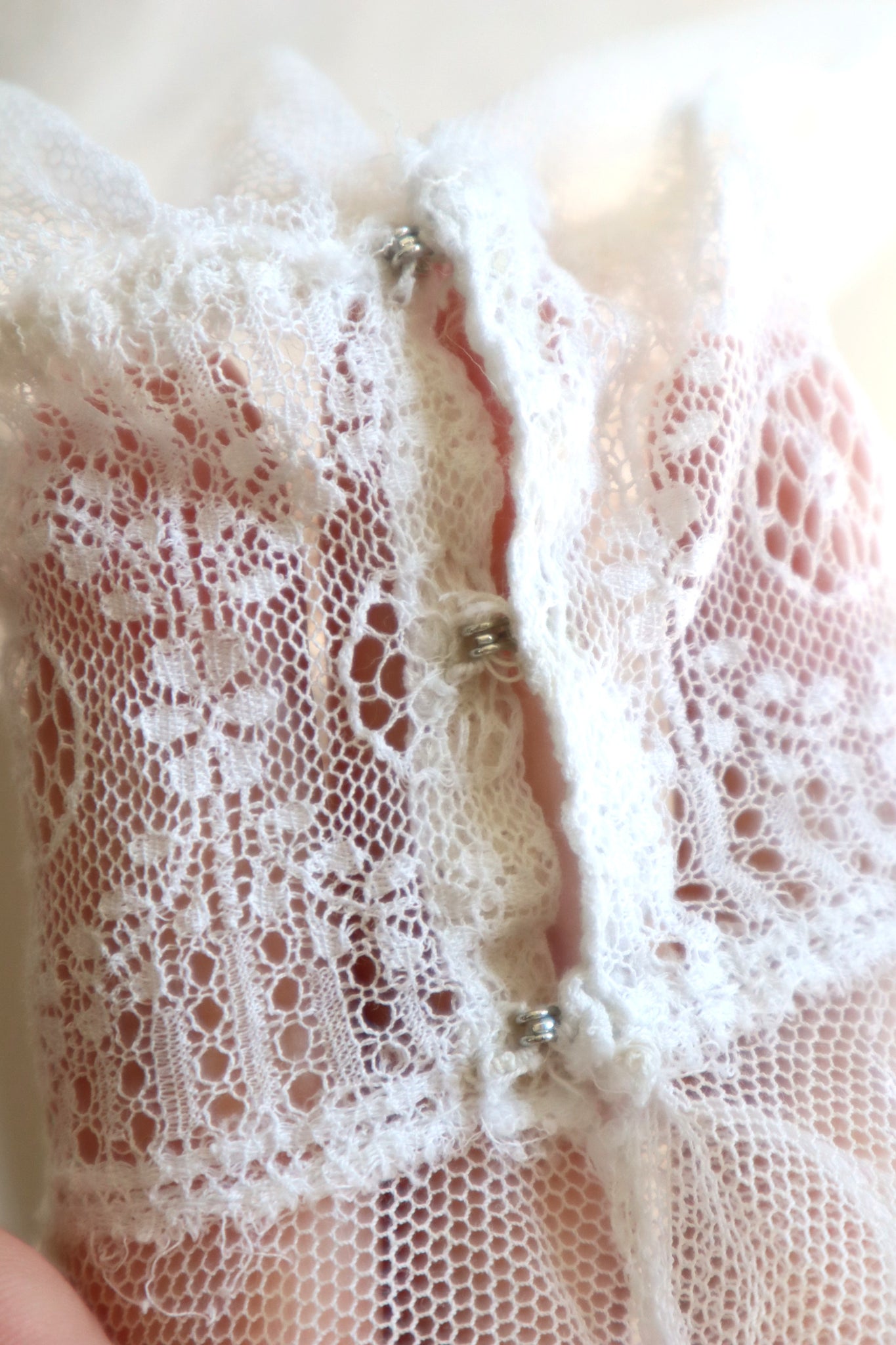 1910s Edwardian Tulle Lace Blouse