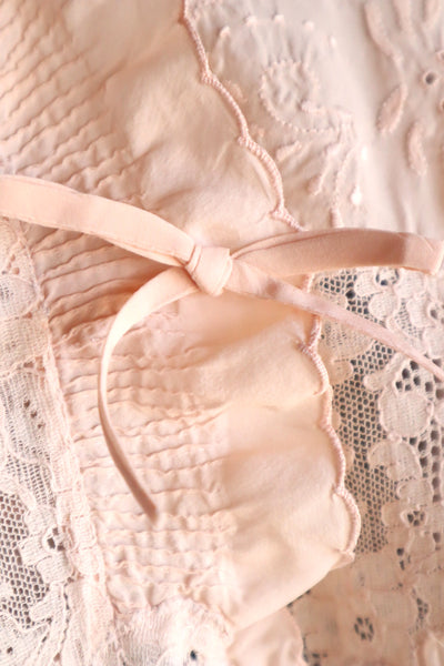 1920s–1930s Swiss Silk Lingerie Dress