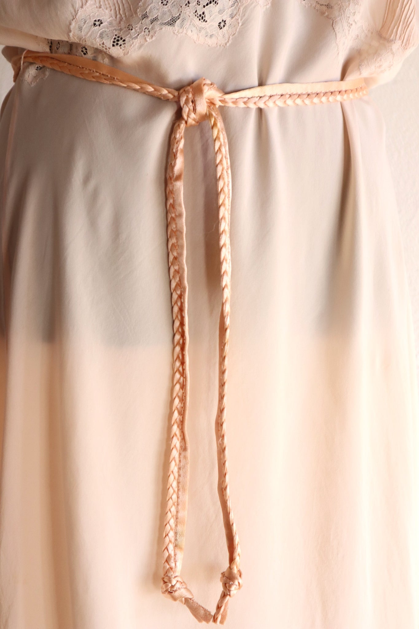 1920s–1930s Swiss Silk Lingerie Dress