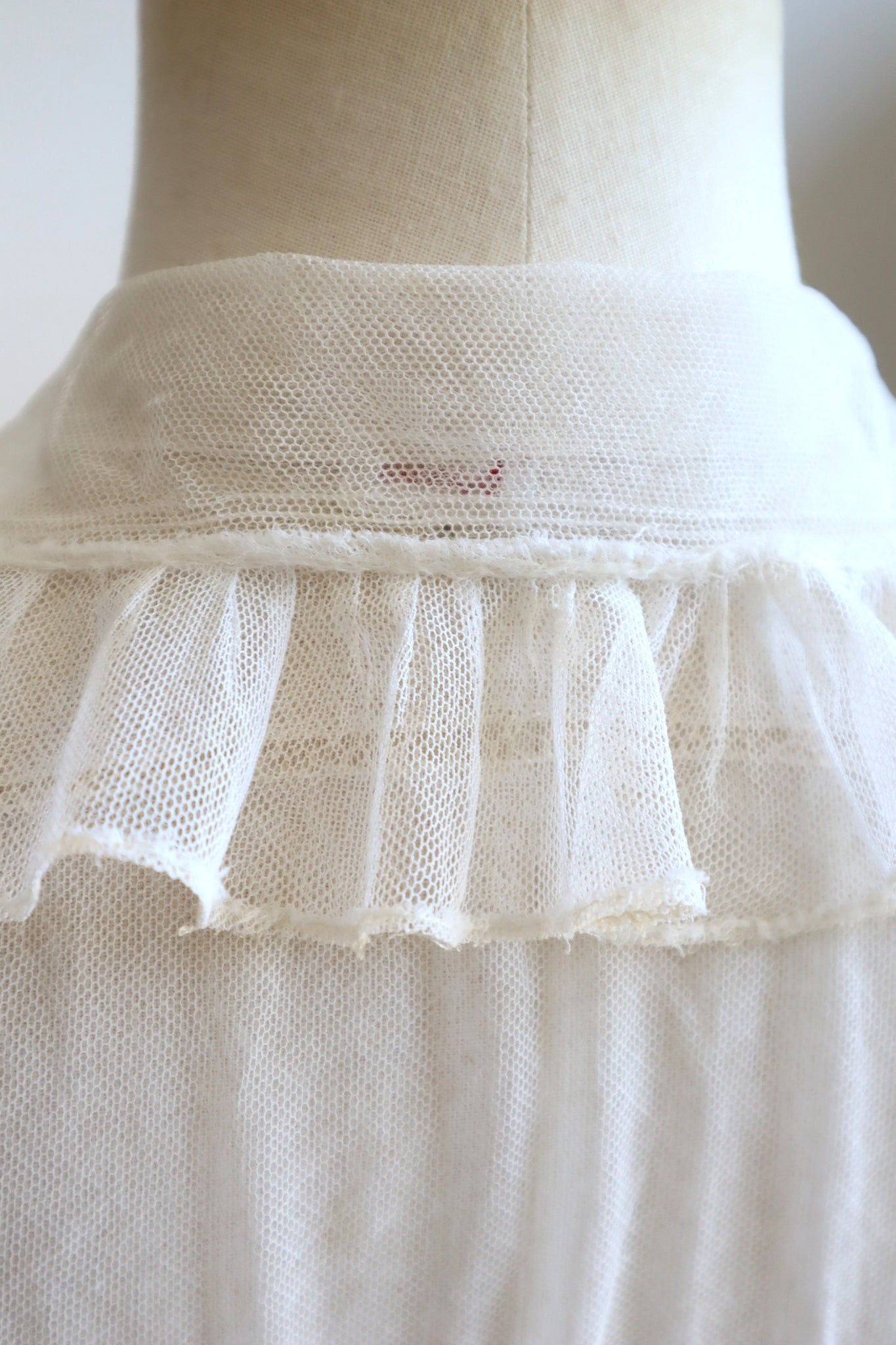 1910s Edwardian Tulle Lace Blouse