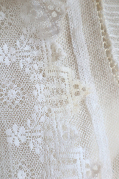 1910s Edwardian Tulle Lace Blouse