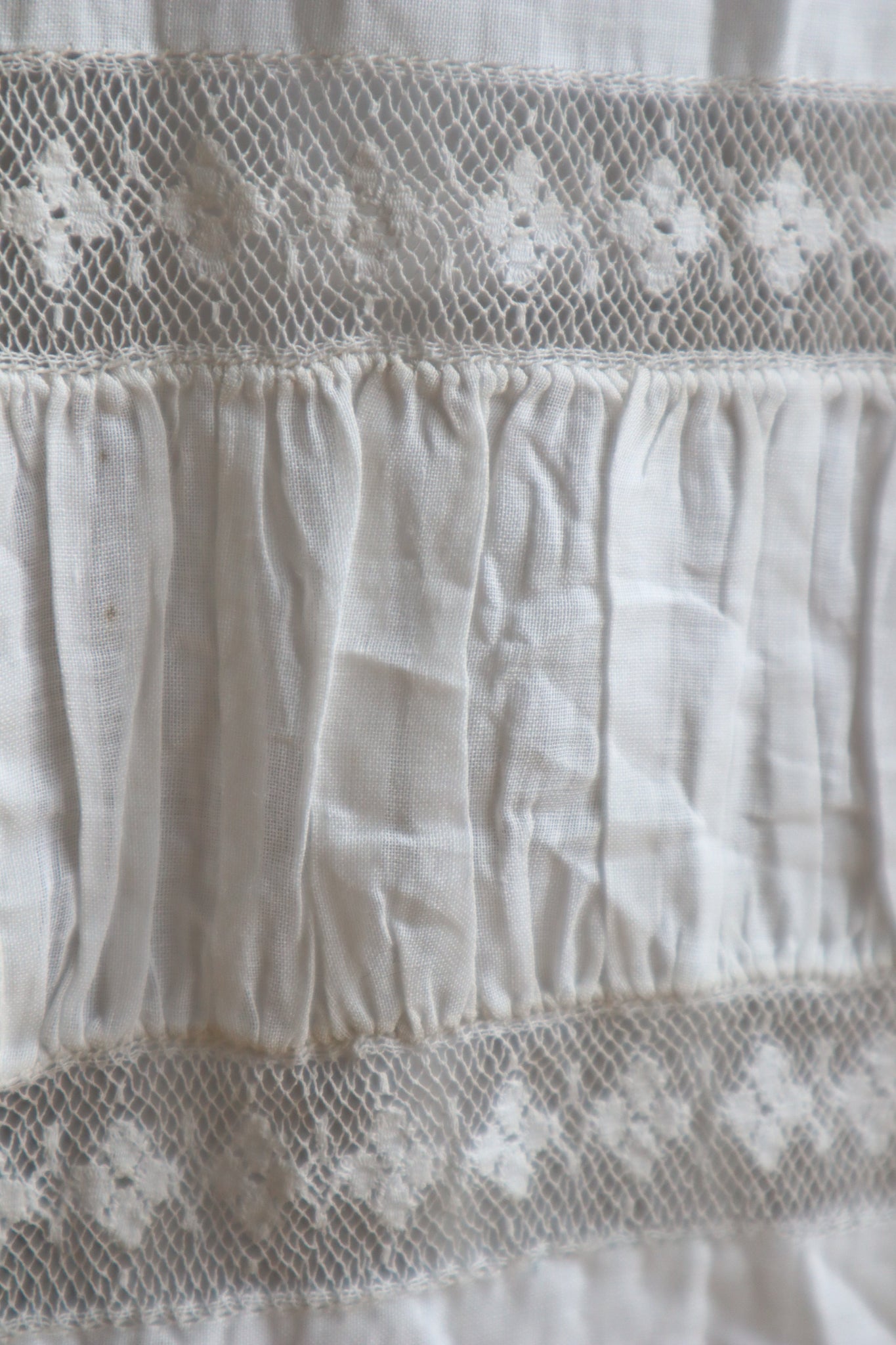 1890s~1900s Sheer Linen Cotton Skirt