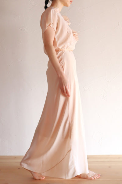 1920s–1930s Swiss Silk Lingerie Dress