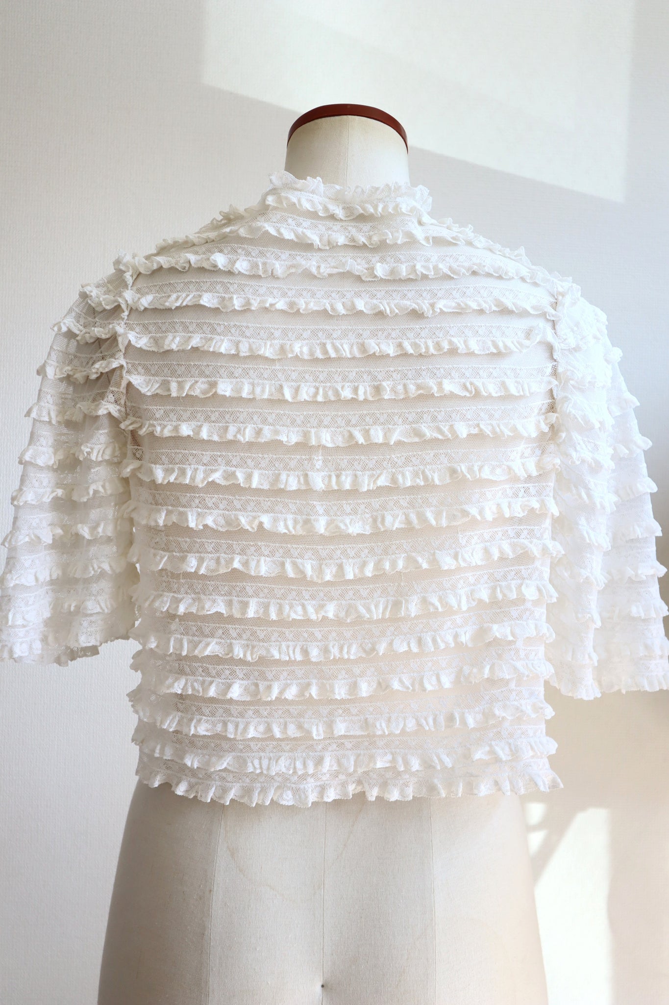 1910s Ruffled Lace Bolero