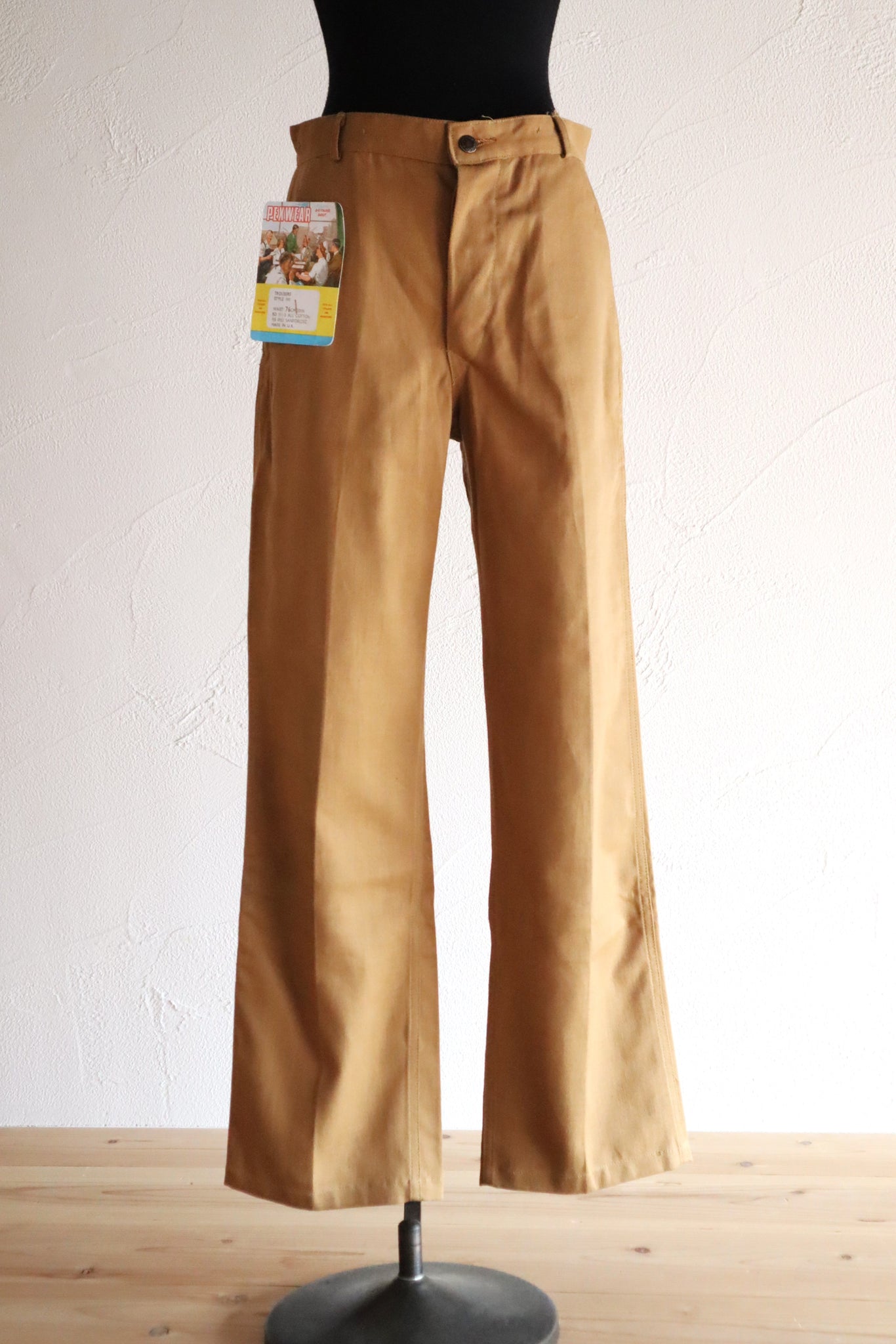 1960s British Deadstock Cotton Work Trousers “Pexwear” Made in U.K