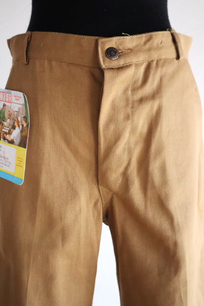 1960s British Deadstock Cotton Work Trousers “Pexwear” Made in U.K