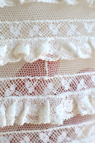 1910s Ruffled Lace Bolero