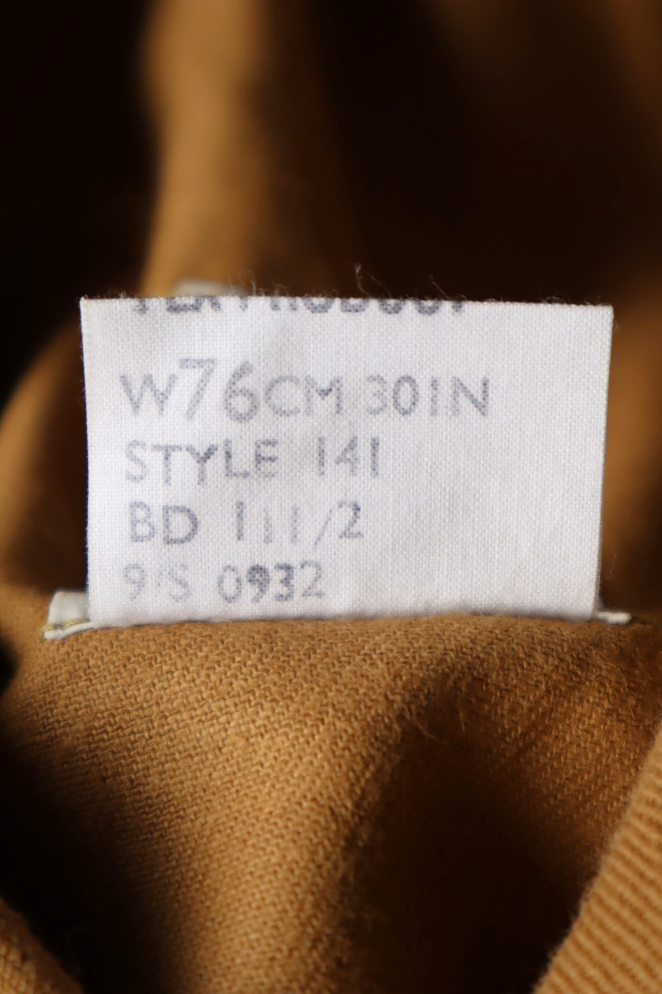 1960s British Deadstock Cotton Work Trousers “Pexwear” Made in U.K