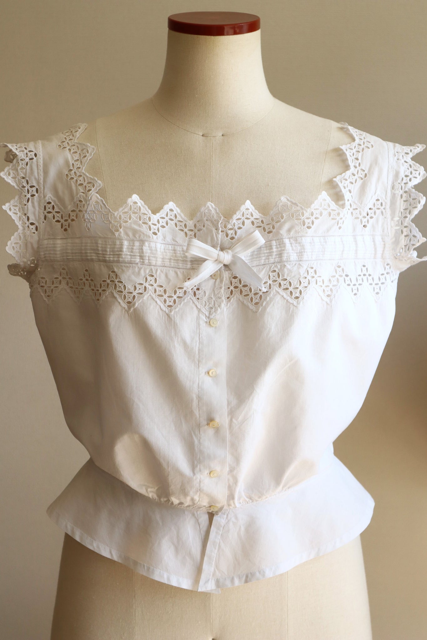 1910s Pointed Edge Corset Cover