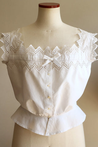 1910s Pointed Edge Corset Cover