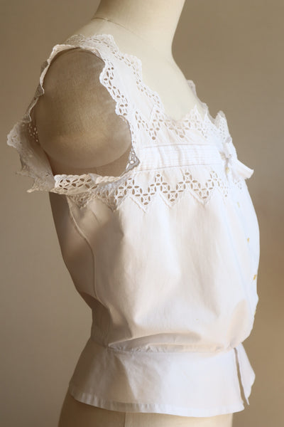 1910s Pointed Edge Corset Cover