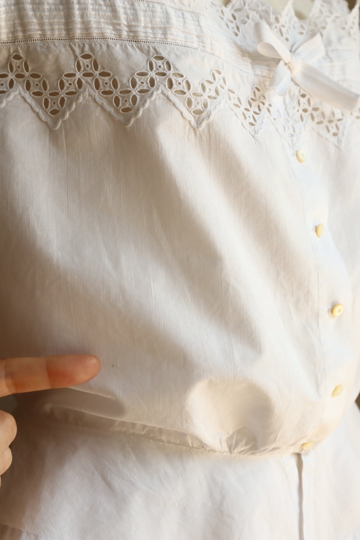 1910s Pointed Edge Corset Cover