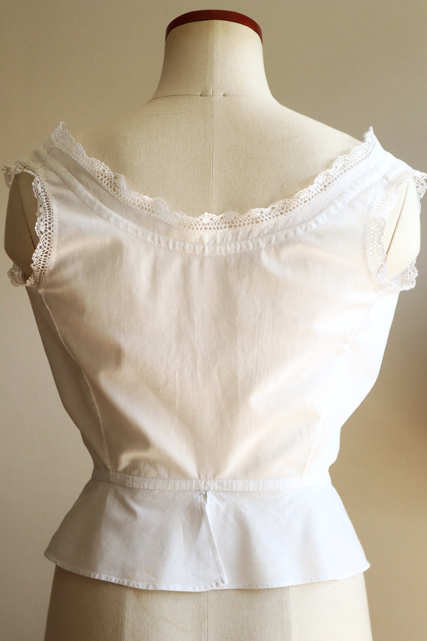 1910s Hand Sewn Corset Cover