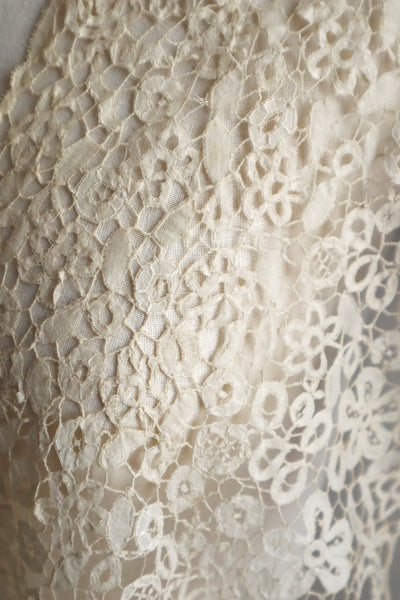 1850s–1860s Mid-Victorian Honiton Lace Bertha Collar