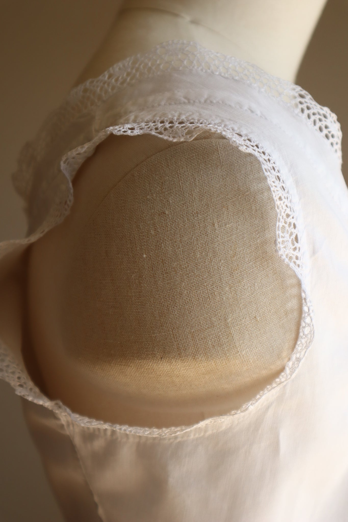 1910s Hand Sewn Corset Cover
