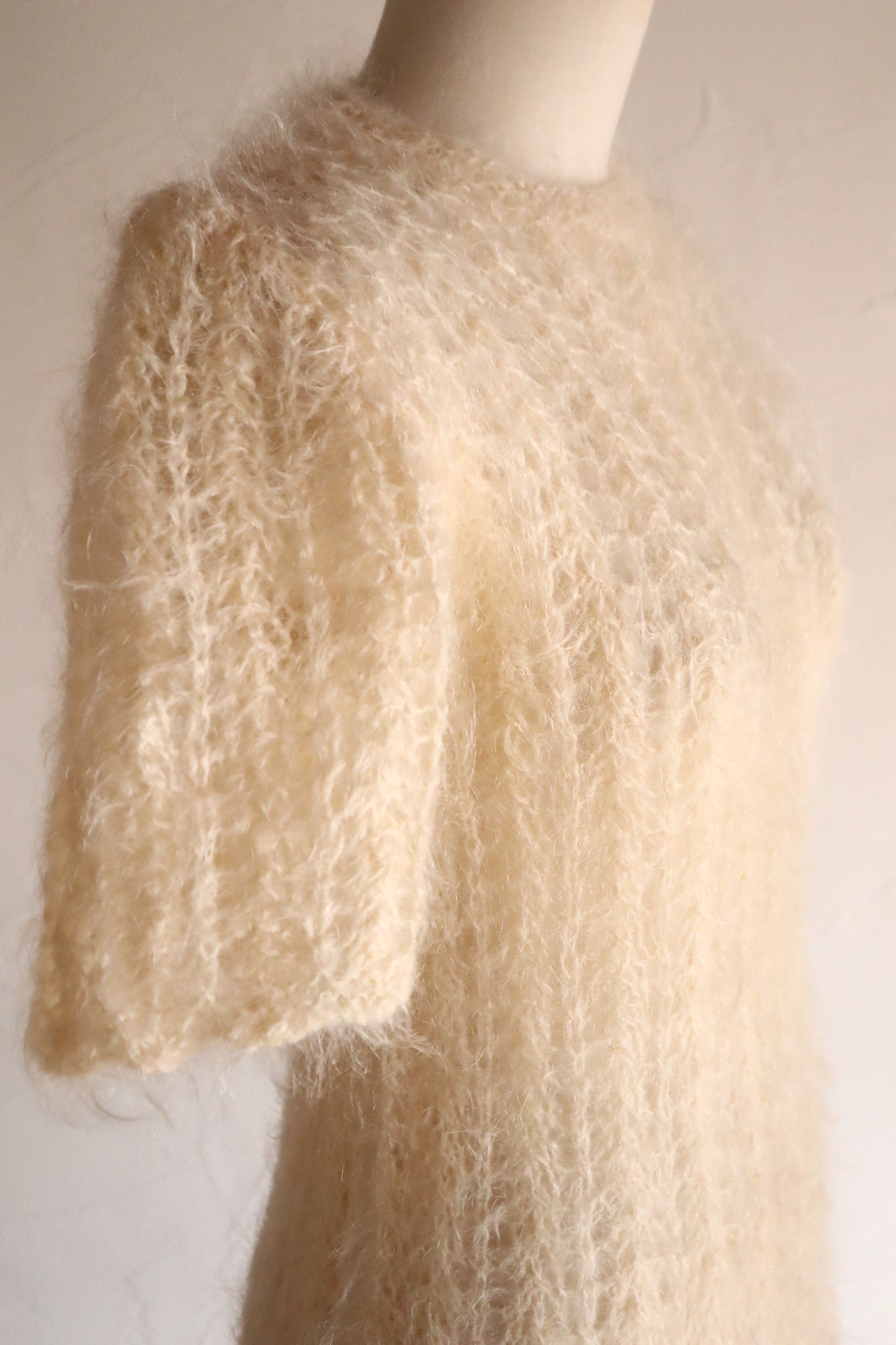 1960s Sally Levison Hand-Knit Mohair Dress