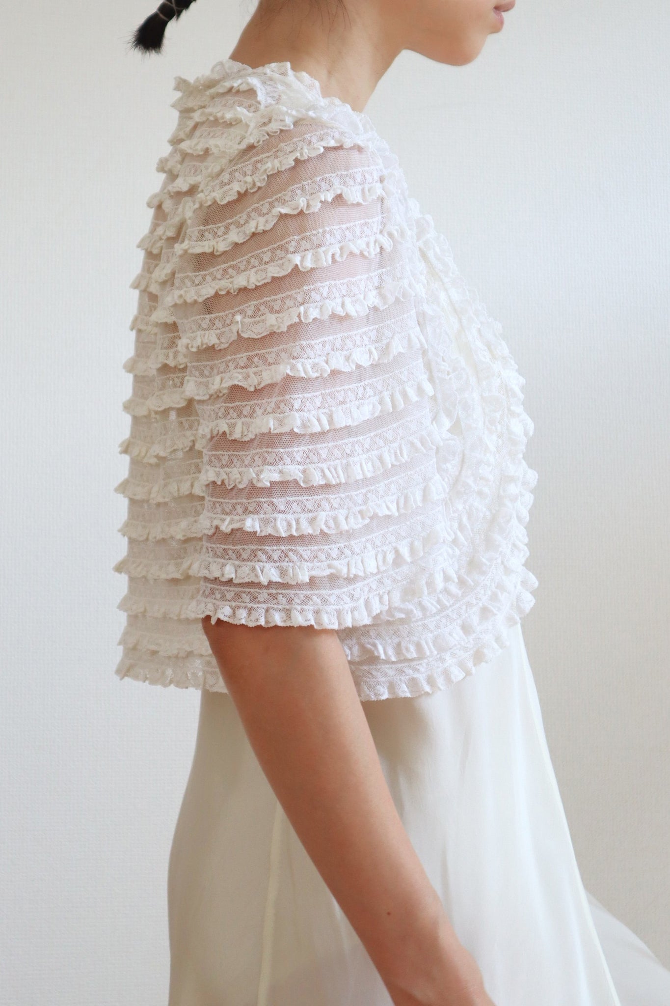 1910s Ruffled Lace Bolero