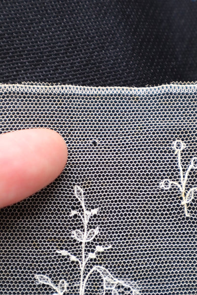 Late 19th Century Machine-Embroidered Net Lace Border (313cm)