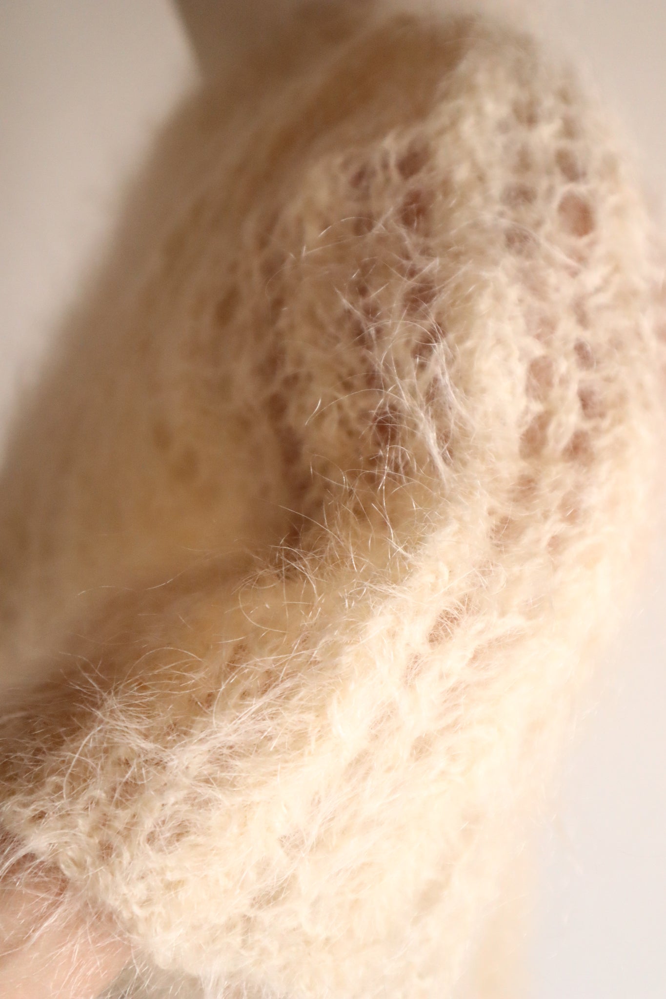 1960s Sally Levison Hand-Knit Mohair Dress