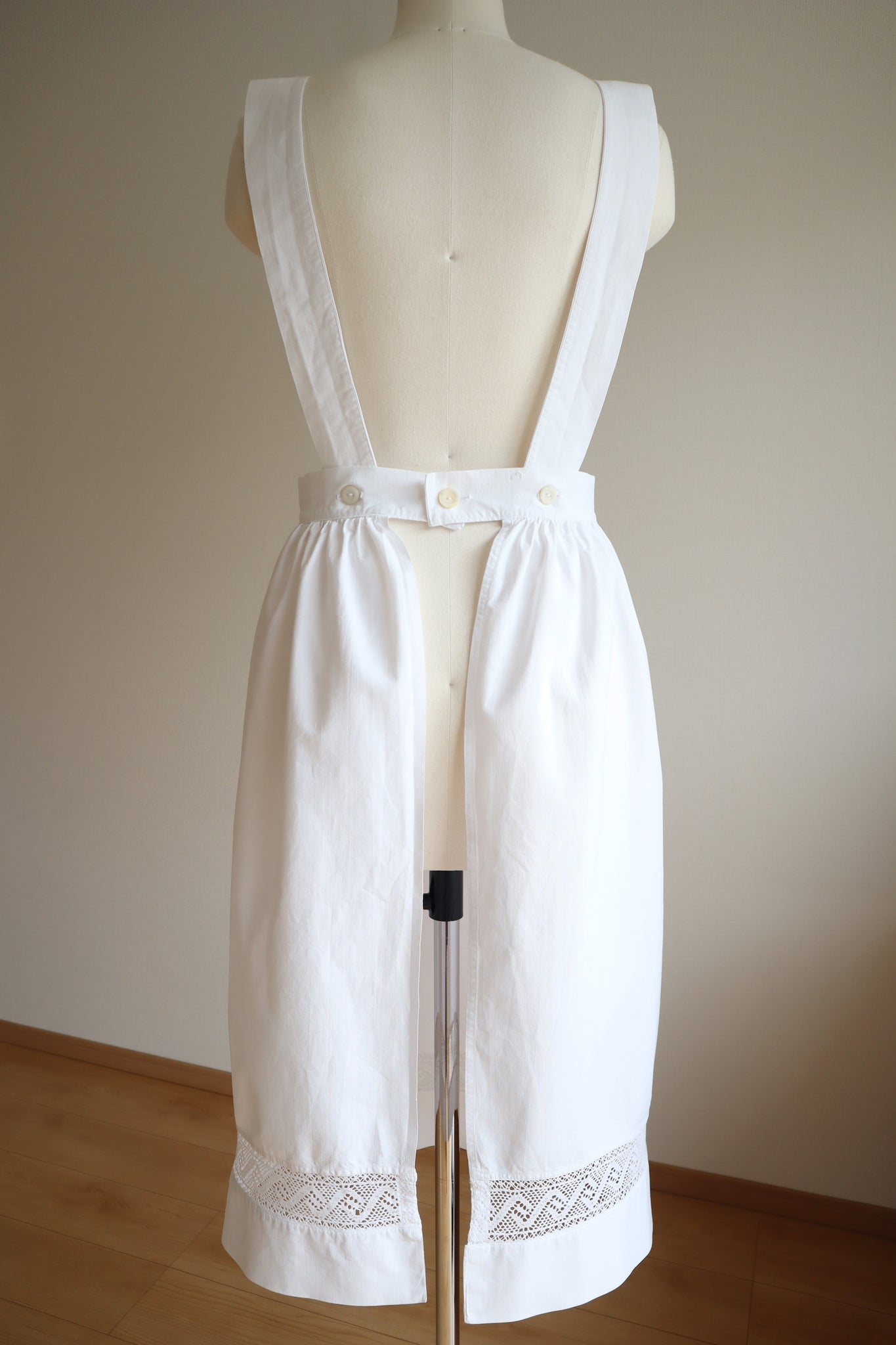 1900s French Antique Apron Dress