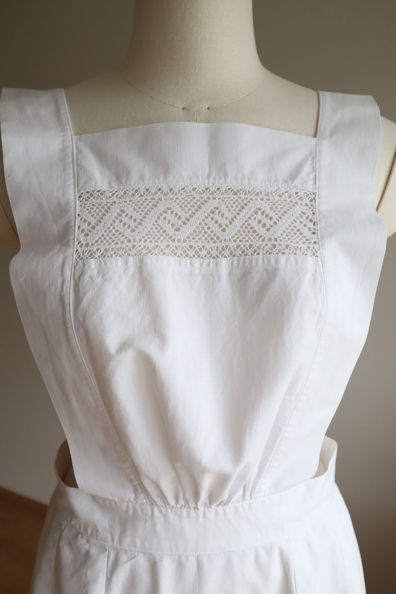 1900s French Antique Apron Dress