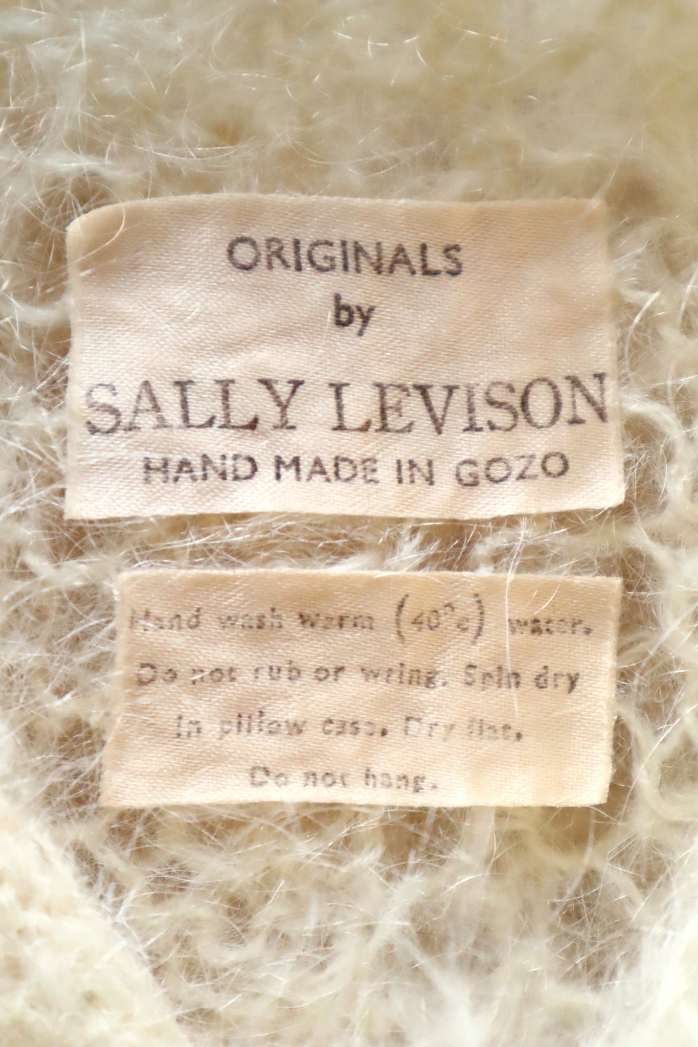 1960s Sally Levison Hand-Knit Mohair Dress