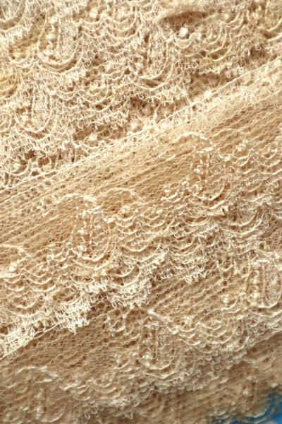 1900s Cotton Tulle Lace Trim on Original Merchant Card