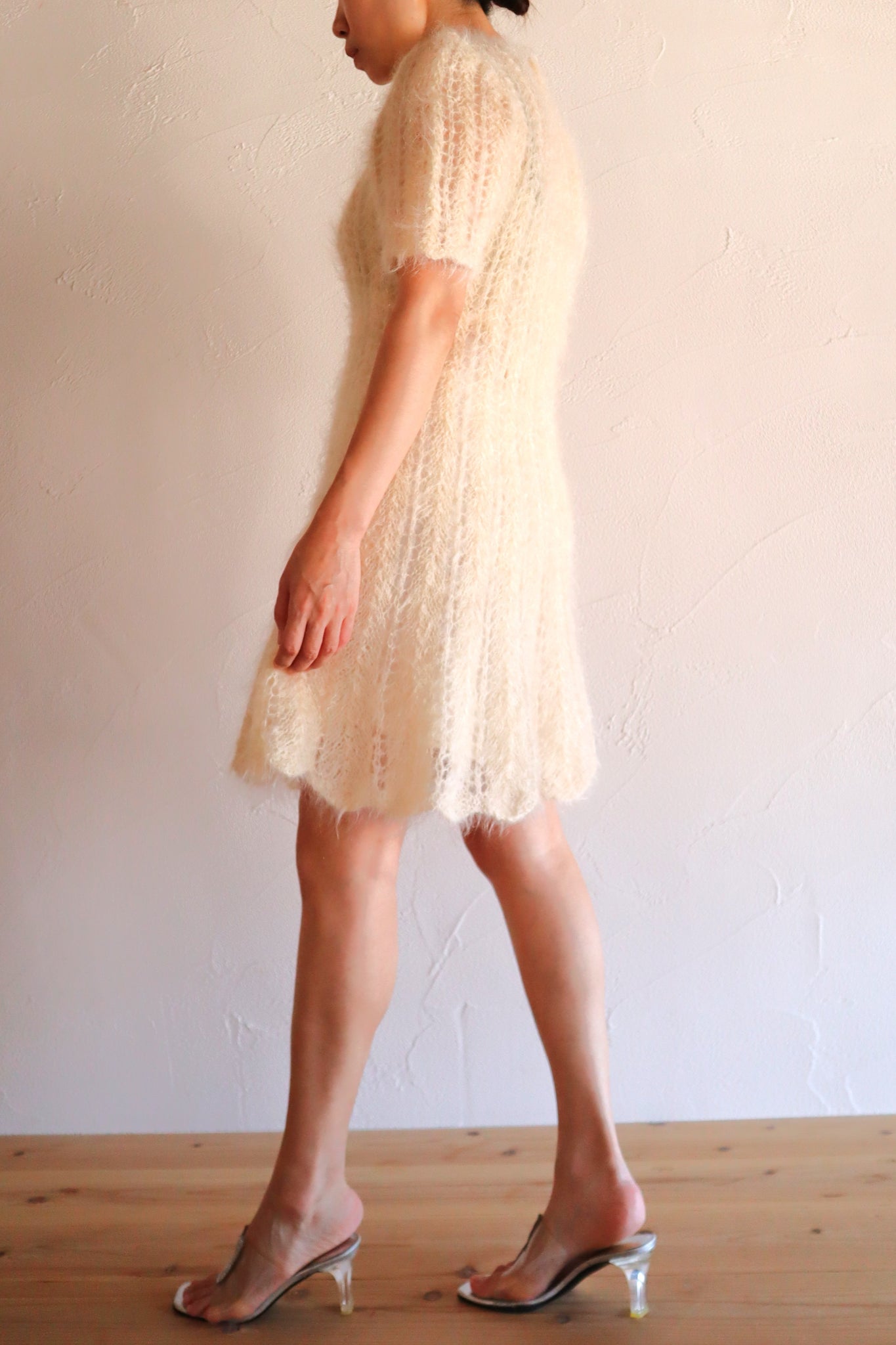 1960s Sally Levison Hand-Knit Mohair Dress