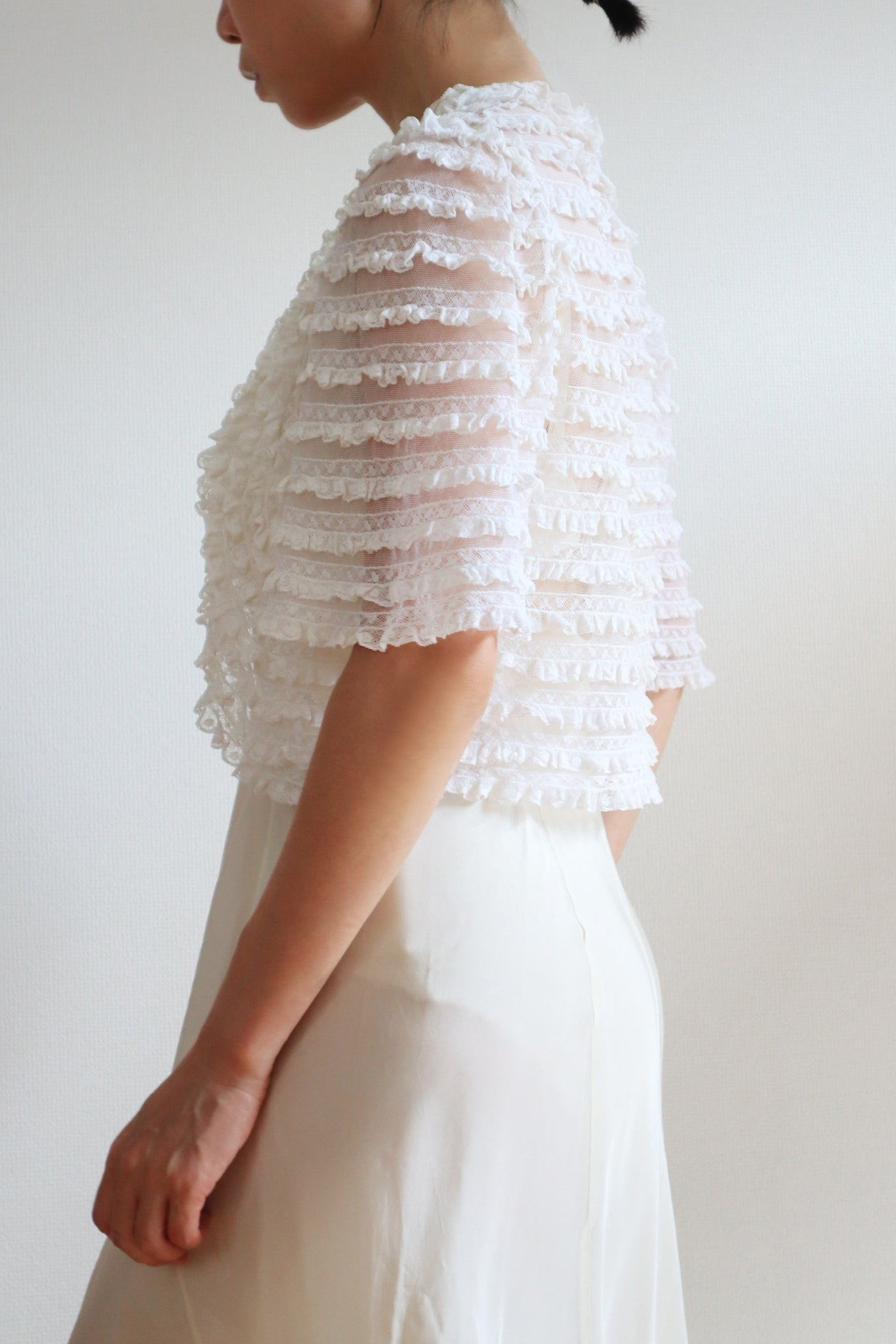 1910s Ruffled Lace Bolero