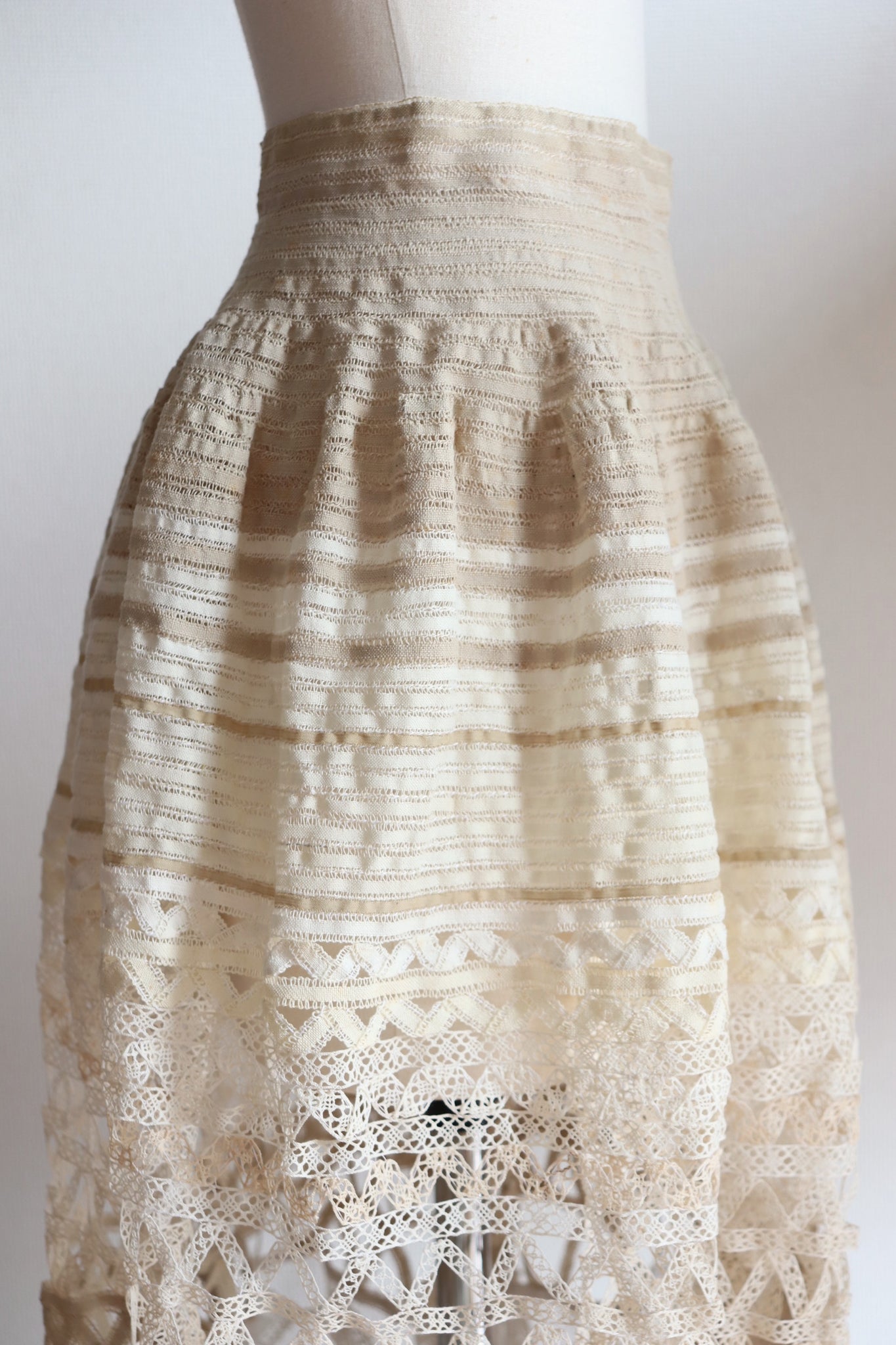 Handmade Antique Lace Skirt