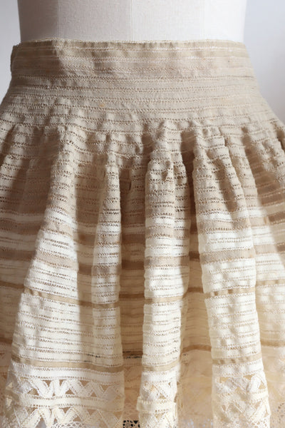 Handmade Antique Lace Skirt