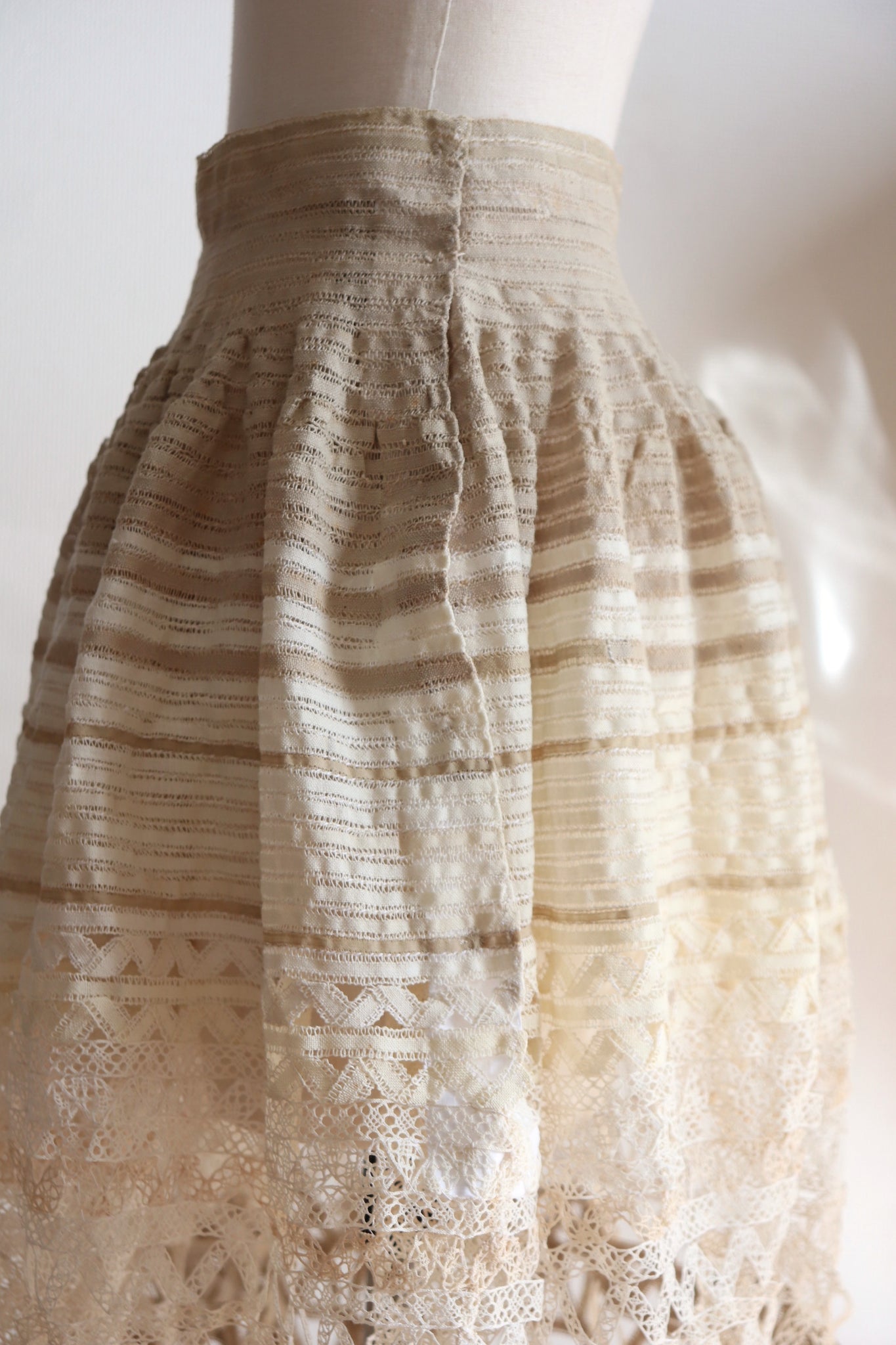 Handmade Antique Lace Skirt