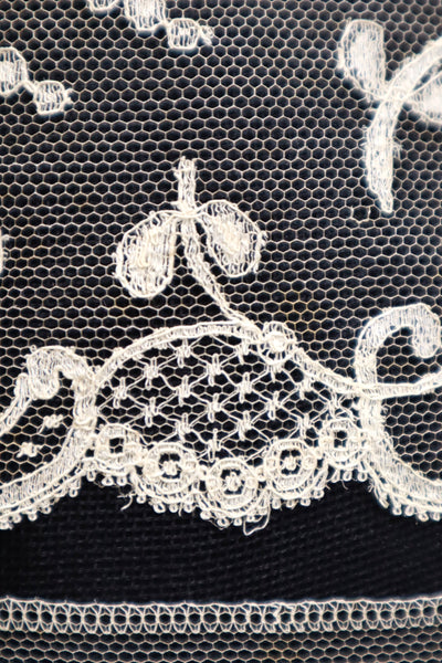 1910s–1920s French Bobbinet Tulle Lace Trim (370cm)