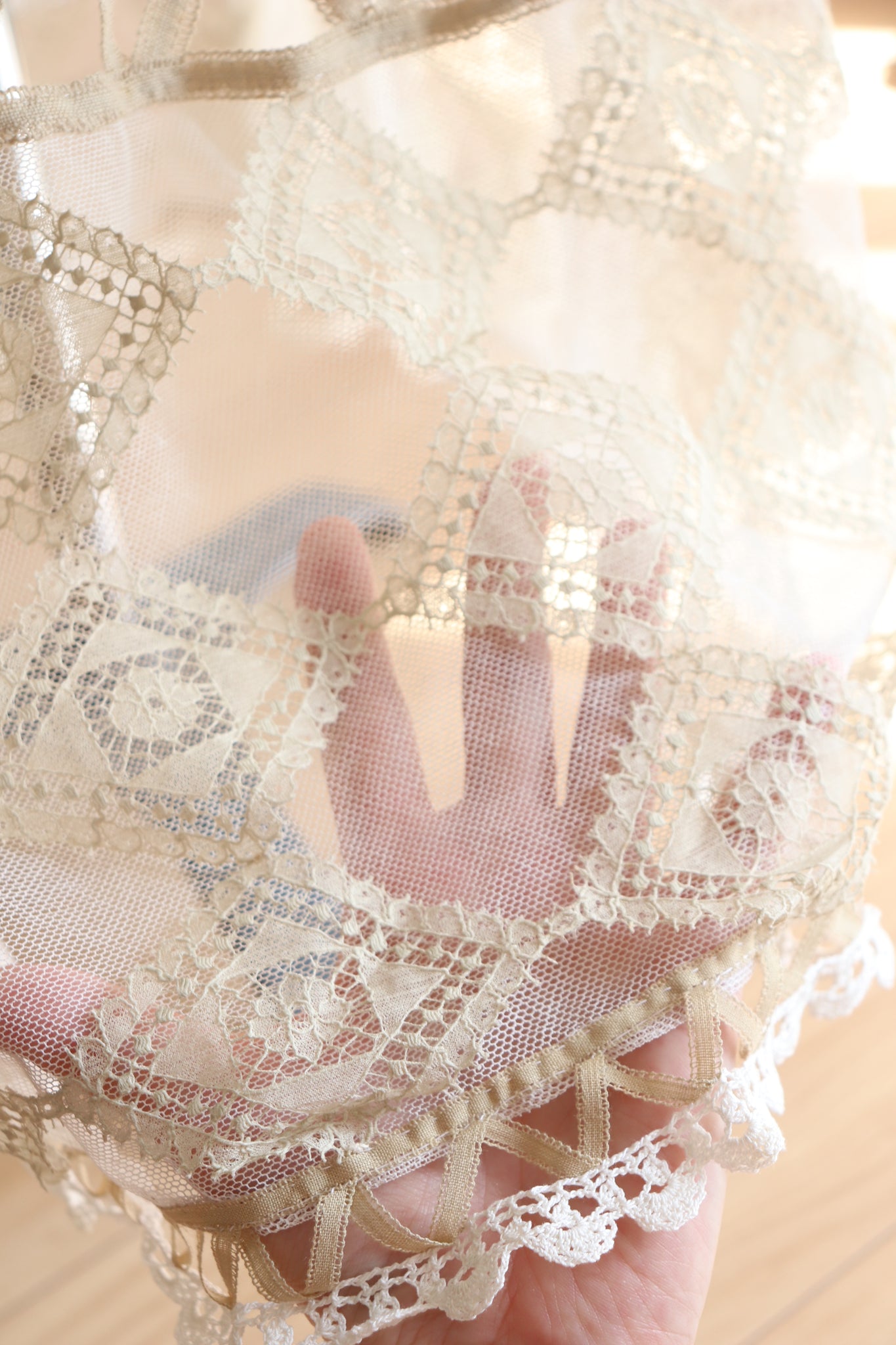 Handmade Antique Lace Skirt