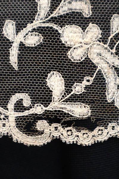 1910s–1920s French Bobbinet Tulle Lace Trim (370cm)