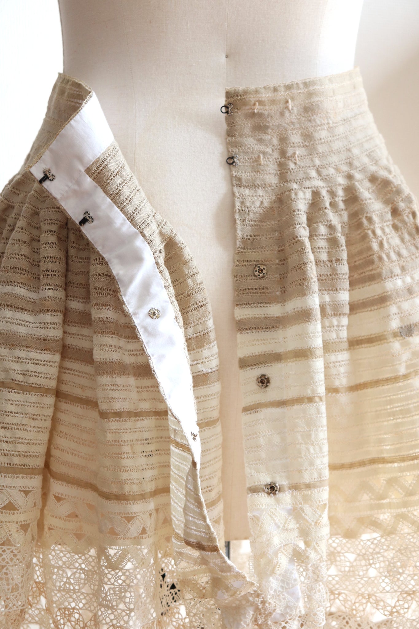 Handmade Antique Lace Skirt