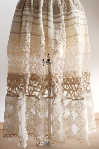 Handmade Antique Lace Skirt