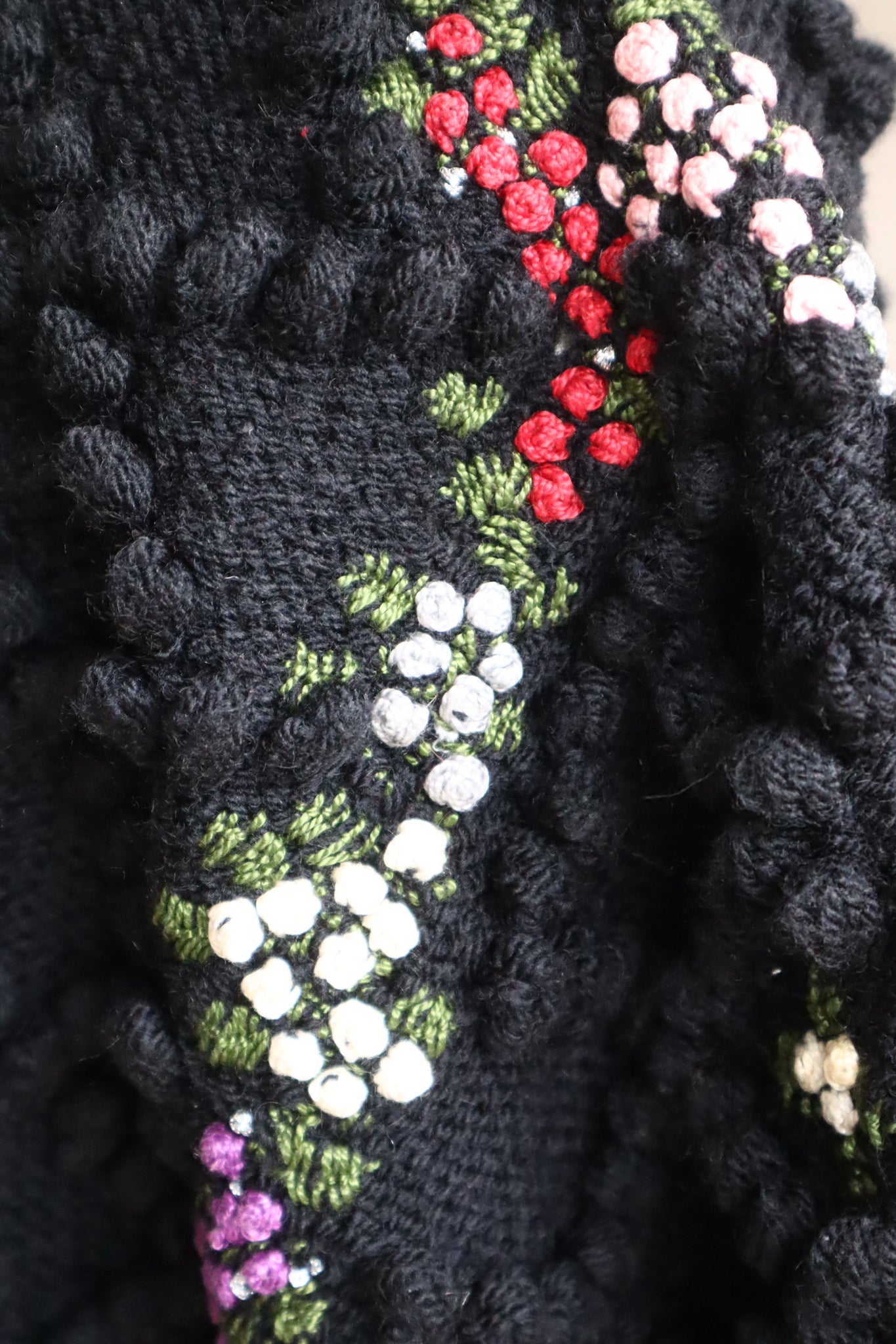 80s Black Austrian Cardigan