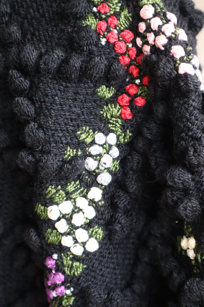 80s Black Austrian Cardigan