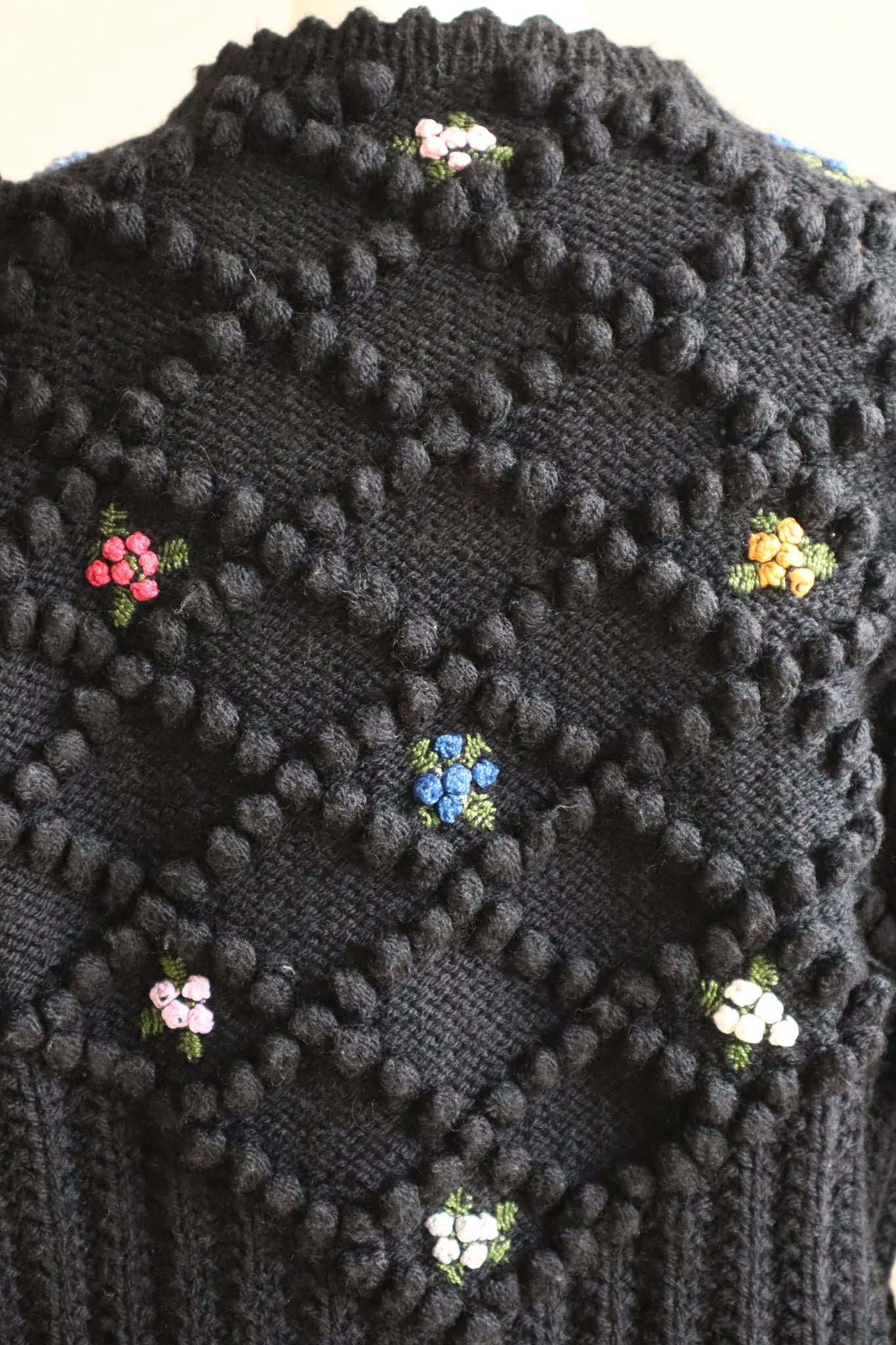 80s Black Austrian Cardigan