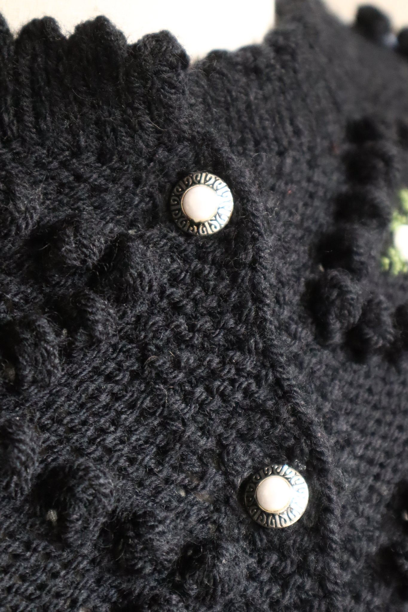 80s Black Austrian Cardigan