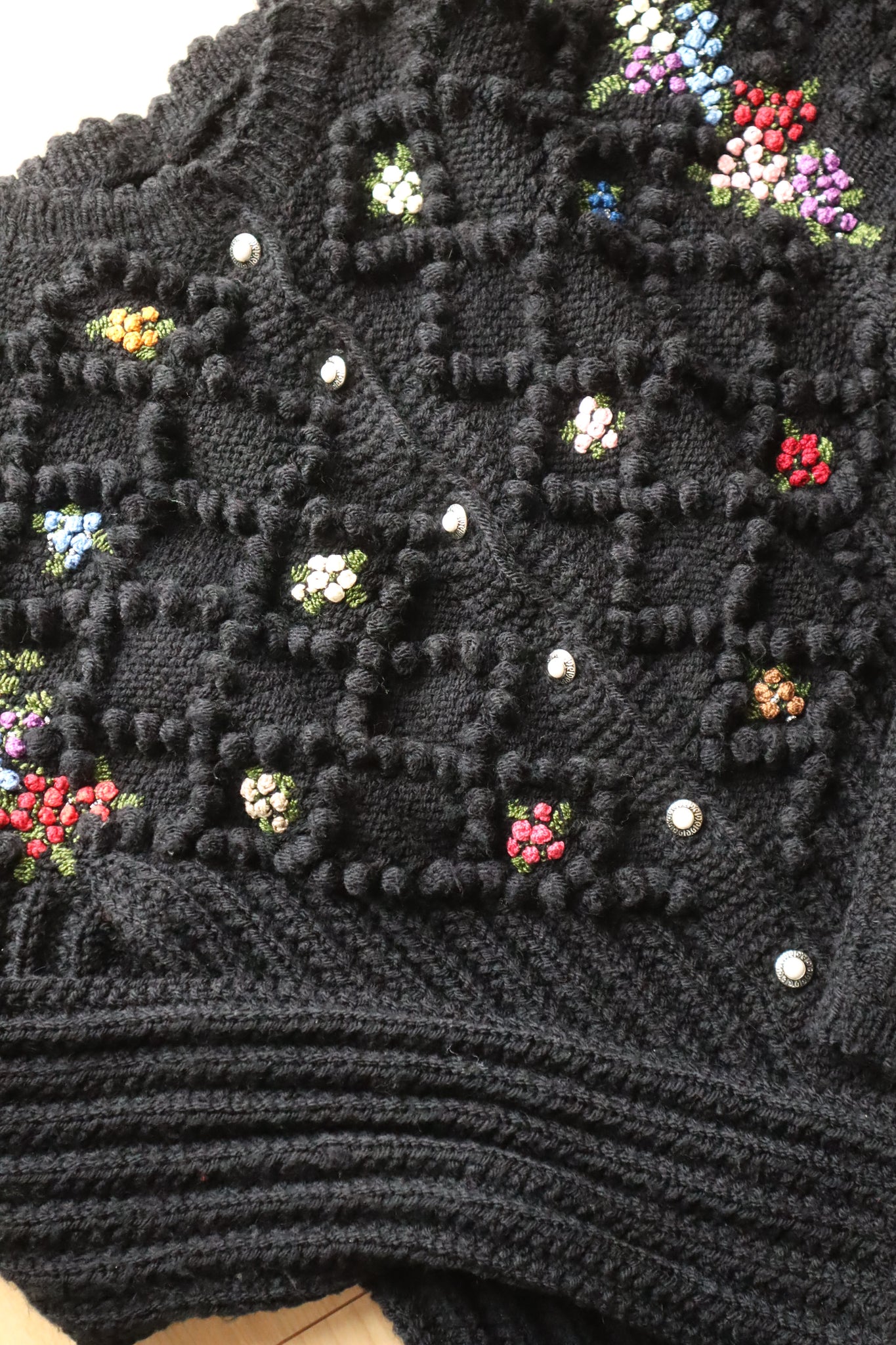 80s Black Austrian Cardigan