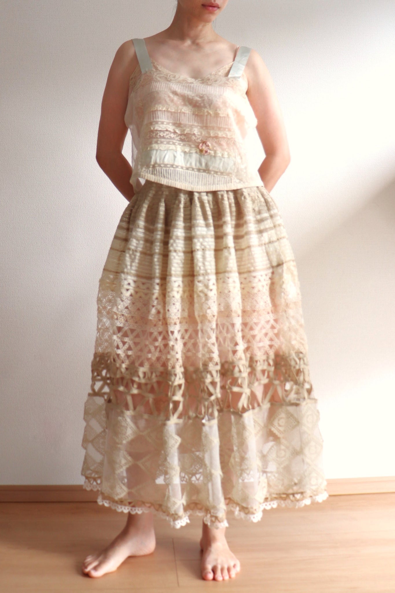 Handmade Antique Lace Skirt
